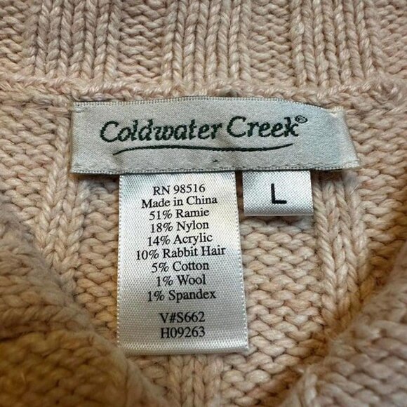 Vintage cottage core knitted multicolor pastel cardigan sweater size large. - Picture 3 of 4